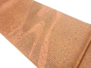 引箔曲線模様織出し袋帯